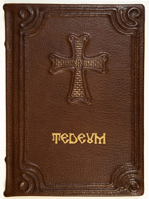 Carte de Tedeum, husa netesut