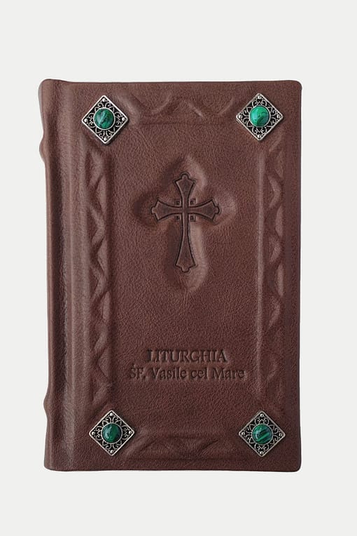 Liturghier Sf. Vasile cel Mare, unicat, pietre semipretioase